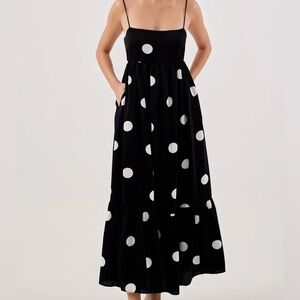 Love Bonito Flyn Polka Dot Babydoll Maxi Dress
